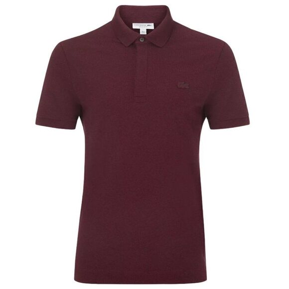 NWOT Lacoste Paris Unisex Polo Shirt Burgundy Vigne Chine - Picture 1 of 13